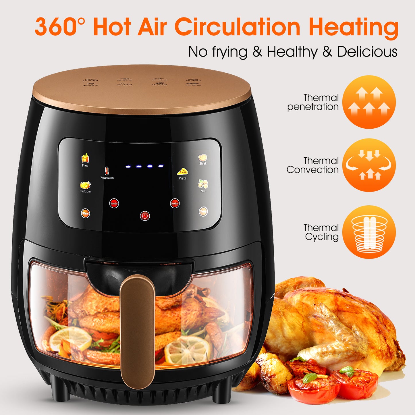Air Fryer, 6QT Airfryer Oven