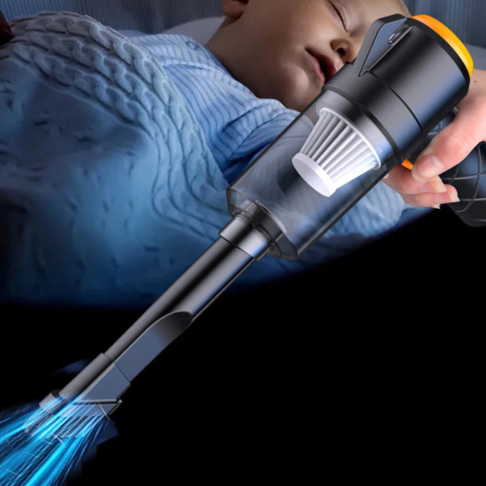 6 In 1 Car Vacuum Cleaner Type-C Rechargeable Blowing Suction Car Cleaner Electric Powerful Cleaner for Car Home Office Cleaning