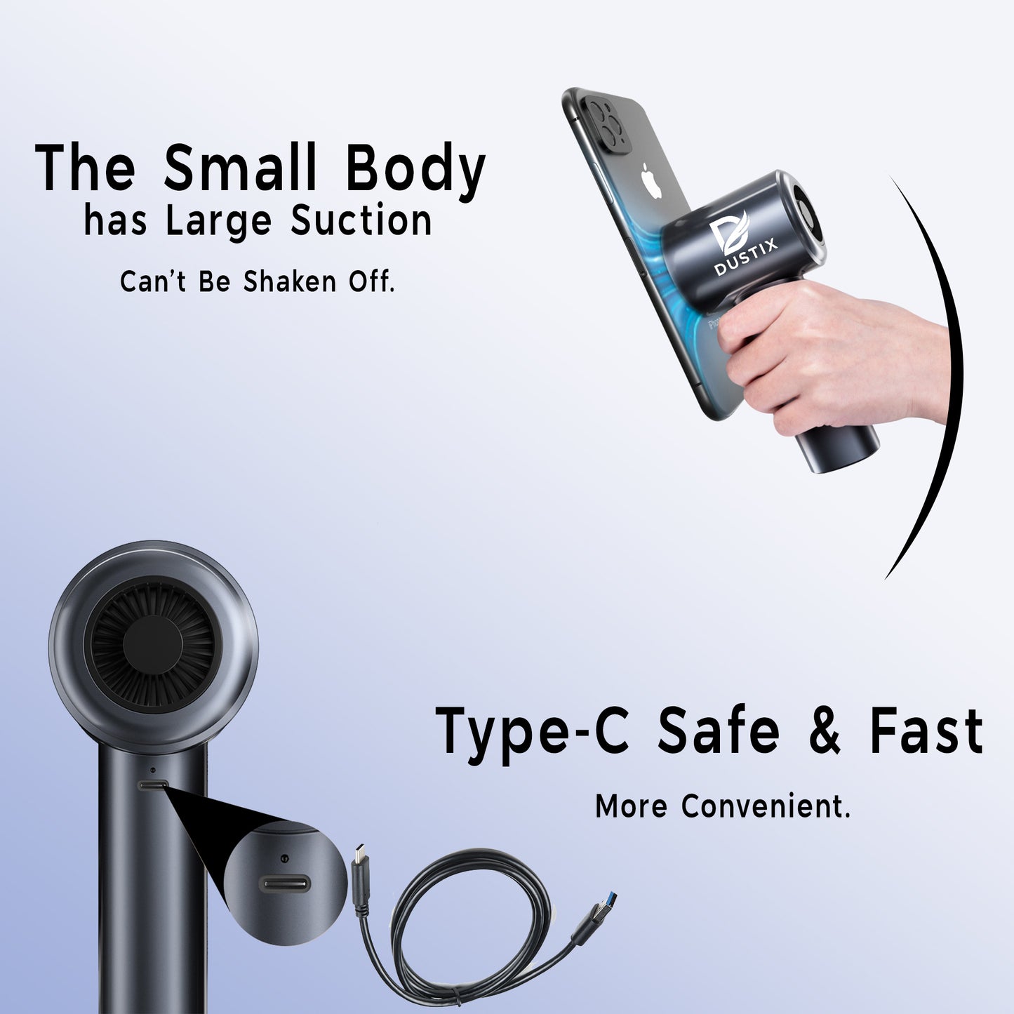 Dustix Handheld Car Vacuum Cleaner Cordless