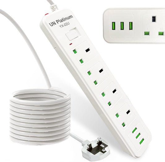 Extension Lead with 3 USB-A Ports