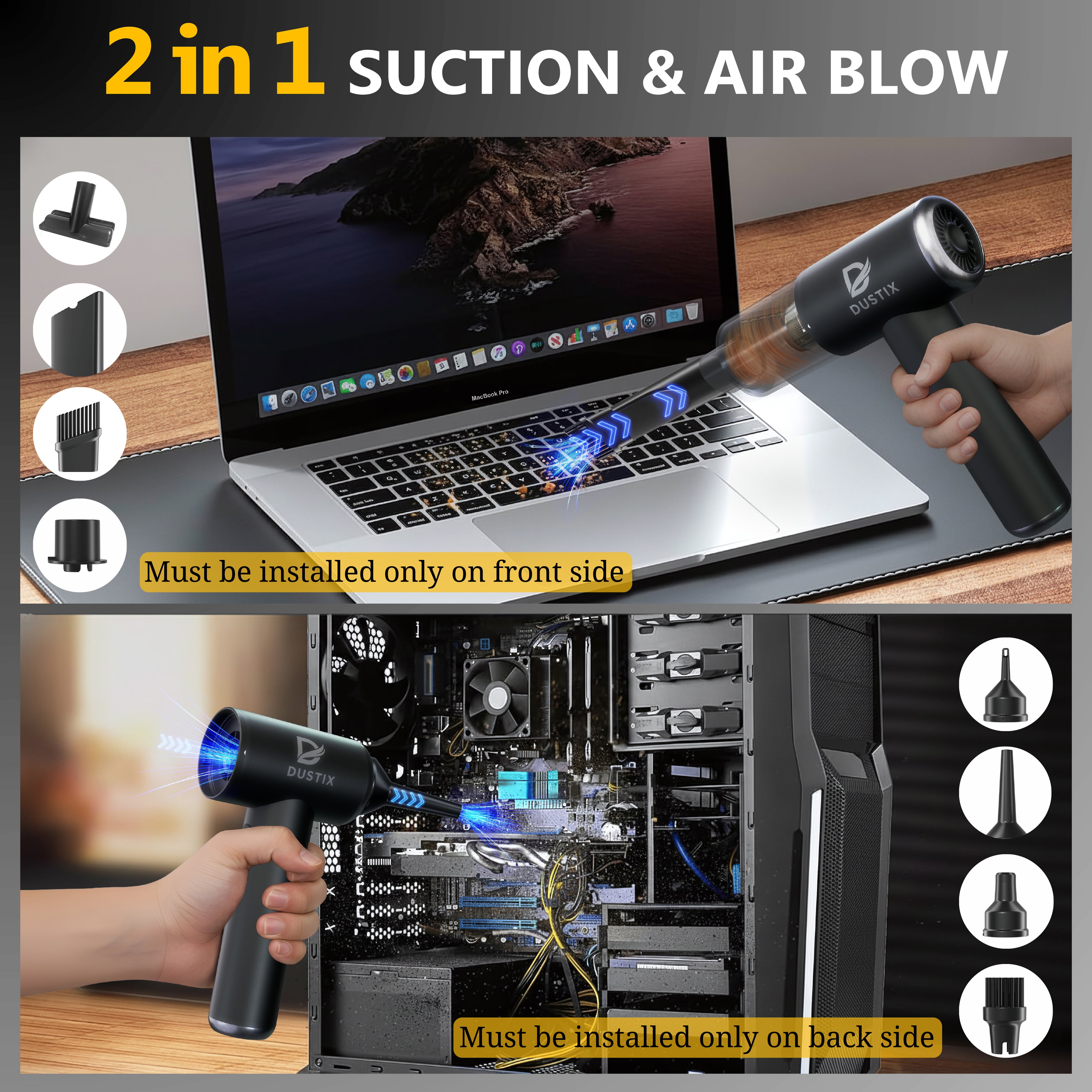 Cordless Handheld Car Vacuum Cleaner 20000Pa