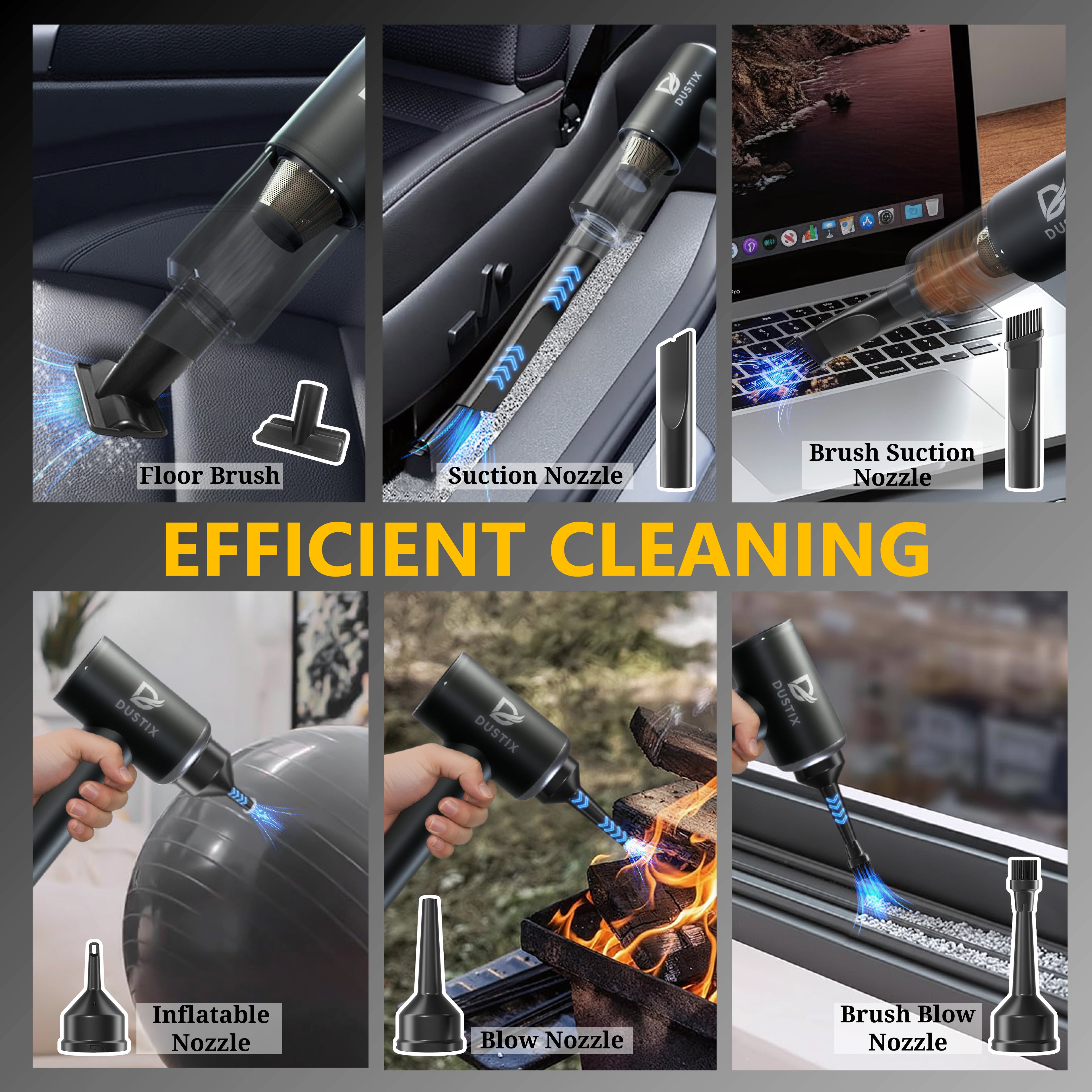 Cordless Handheld Car Vacuum Cleaner 20000Pa